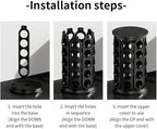 K Cups Holder,K Cup Carousel, Coffee Pods Storage Organizer Stand,New Modern Design, Home or Office Kitchen Counter Organizer（Capacity of 40 Pods, Black）
