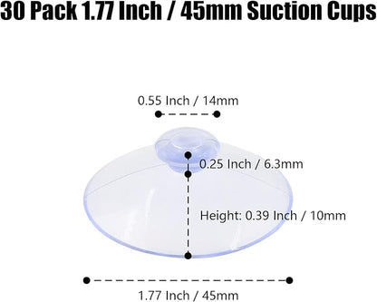 30 Pack Glass Table Suction Cups - 45mm Rubber Suckers - Image 4