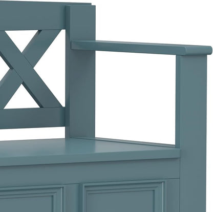 SIMPLIHOME Amherst Entryway Storage Bench - Image 12