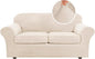 H.VERSAILTEX Real Velvet Plush 3 Piece Stretch Sofa Covers Couch Covers by HVERSAILTEX