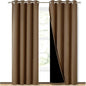 NICETOWN 100% Blackout Window Curtain Panels, Heat and Cold Blocking Drapes by NICETOWN