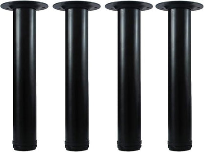 QLLY 12 Inch Adjustable Metal Coffee Table Legs, Heavy Duty Round Furniture Legs by QLLY