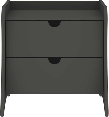Eco Friendly Nightstand in Charcoal Gray Made from Sustainable Materials by Unknown