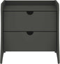 Eco Friendly Nightstand in Charcoal Gray Made from Sustainable Materials by Unknown