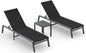 Ciokea Aluminum Foldable Lounge Chairs Set of 2 by CIOKEA