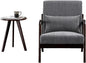 Hanuq】Mid-Century Modern Accent Chair&Coffee Table Set, Vintage Luxury Style by Hanuq