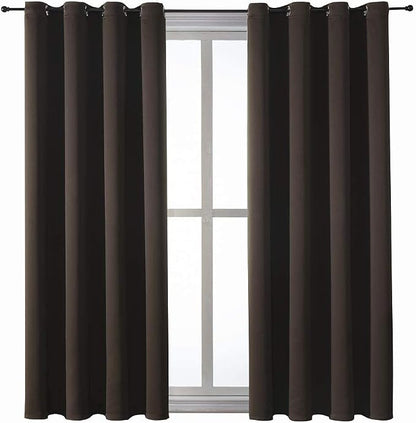 ChrisDowa Blackout Curtains for Bedroom and Living Room 63 Inches Long | 2 - Image 7