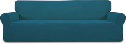 Easy-Going Stretch 4 Seater Oversized Sofa Couch Cover Peacock Blue | 1-Piece by Easy-Going