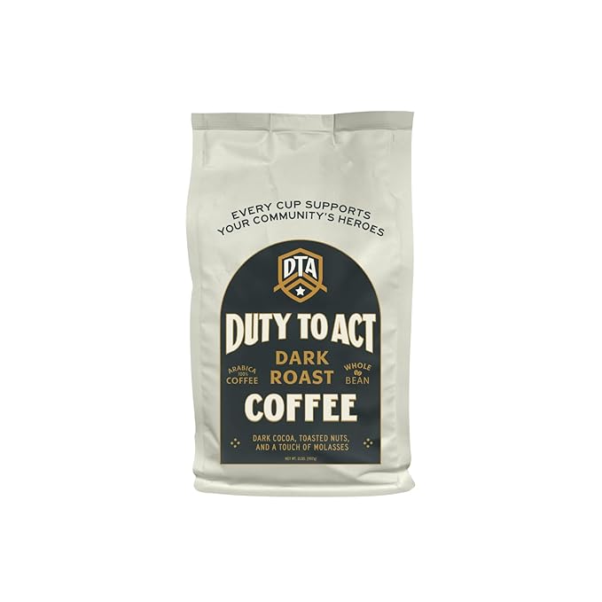 Duty to Act Dark Roast Whole Coffee Beans, 2 lbs (Pack of 5)