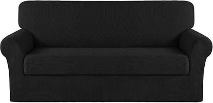 Turquoize Stretch Sofa Slipcover 2 Pieces Sofa Cover Couch Cover by Turquoize