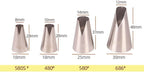 St. Honore Piping Tips,V-shaped wave Pastry Tips Cake Decorating Nozzles Tips Piping Kit for Pastry Cupcakes Cakes Cookies,4 Pcs