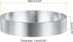 HARFINGTON Round Cake Ring 3.54 x 1 Inch Seamless Stainless Steel Pastry Mousse Dessert Ring Mirror Coating for Baking Cooking English Muffins Crumpet Making Tool