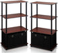 Furinno GO GREEN Storage Shelf Set of 2, 4-Tier Storage Rack by Furinno-FitsYourSpaceFitsYourBudget