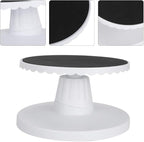 Topyond Cake Turntable for Decorating, 9.1in Adjustable Cake Spinner Stand, Nonslip Cake Turn Table, Rotating Cake Stand for Baking Cake Decorating Supplies