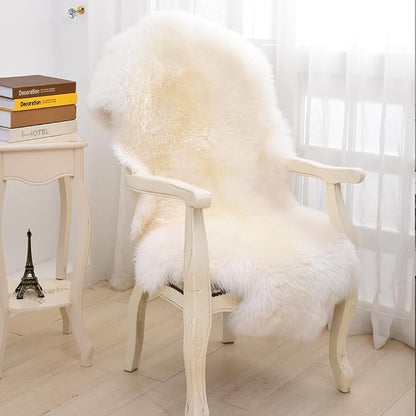 LLB Genuine Sheepskin Area Rug Wool Rug Fur Carpet Fluffy Shaggy Fur Rug - Image 3