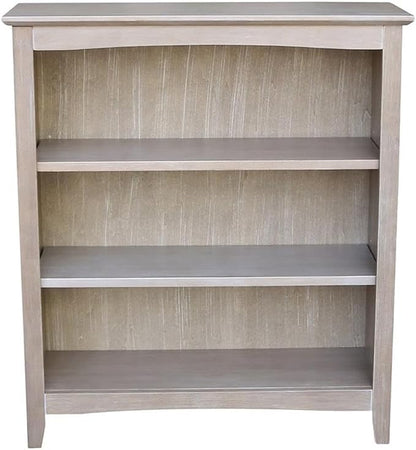 IC International Concepts, Shaker Solid Wood Bookcase, 2 Adjustable Shelves - Image 4