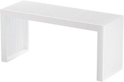 Bamboo Indoor Long Dining Bench, Outdoor Modern Wood Benches 35 Inch Bamboo by Unknown