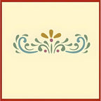 Rosemaling Patterns 24, 26, 27, 29 and 30 Stencils - Set of 5 Motifs - 4" x 1.5" each - Rose-painting - Scandinavian decorative folk painting - Mylar plastic stencil - The Artful Stencil