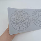 Silicone Lace Mold, Wedding Cake Lace Mat, Coral Cake Decorating Mold Flower Fondant Impression Mats for Edible Lace Fondant Mold, Sugar-Lace Cupcake Mat Tools (C_10.6x5.44x0.12inch)
