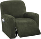 H.VERSAILTEX Velvet Stretch Recliner Couch Covers 4-Pieces Style Recliner Chair by HVERSAILTEX