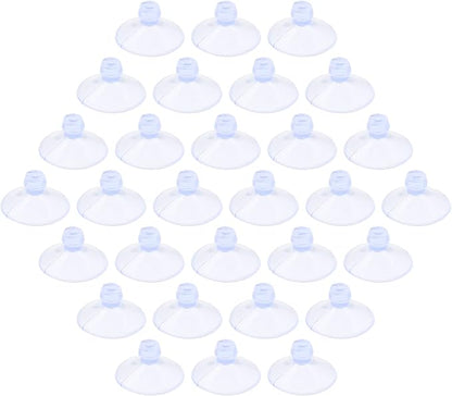 30 Pack Glass Table Suction Cups 18mm Rubber Suction Cup Hangers Without Hooks by Qjaiune