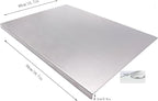 Stainless Steel Cutting Boards for The Kitchen, Suitable for Meat, Fruits, Vegetables, Bread, and Baking Large-sized Cutting Boards (50 x 40cm/19.7 x 15.7 in)