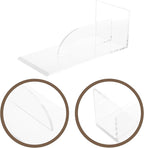 jojofuny Transparent Acrylic Cake Scraper Smoother, Baking Tool for Cake Decoration, Fondant Smoother, Bakery Supplies, Frosting Tools, 8.66 X 3.93 X 3.14 Inch