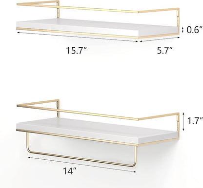 Shario White Floating Shelves - Image 3
