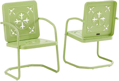 Crosley Furniture Azalea 2-Piece Outdoor Chair Set, Vintage Retro Metal Patio by CrosleyFurniture