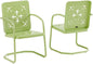 Crosley Furniture Azalea 2-Piece Outdoor Chair Set, Vintage Retro Metal Patio by CrosleyFurniture