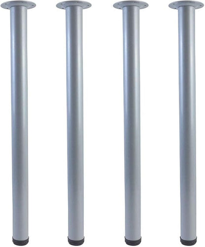 QLLY 28 inch Adjustable Metal Desk Legs, Heavy Duty Furniture Table Legs by QLLY