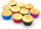 Standard Orange Foil Cupcake Liners Muffin Baking Cups for Party and More, 100-Count