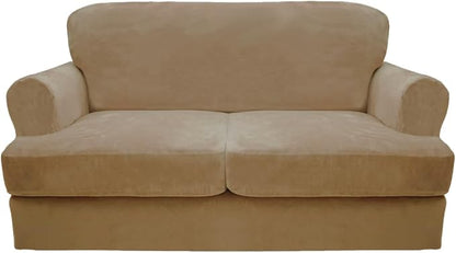 CUCRAF Cushion Sofa Cover 3 Piece Slipcovers, Soft Thick Velvet Couch Cover by CUCRAF