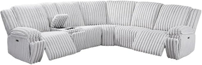 First of a Kind Pelle Collection Power Reclining Sectional Sofa - Image 2