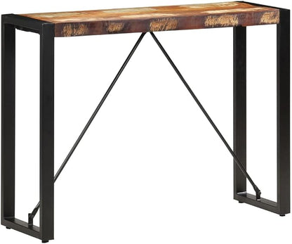 Console Table 43.3"x13.8"x29.9" Solid Reclaimed Wood, End Tables, Accent Tables - Image 8