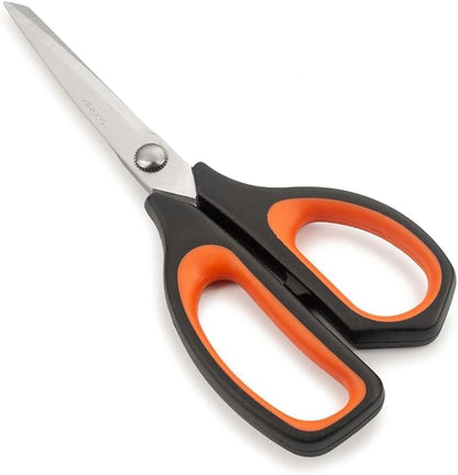 Arcos Kitchen Scissors 8 Inch Stainless Steel. Scissors for Meat Use. Polypropylene Handle and 215 mm Blade. Series Prochef. Black and Red Color
