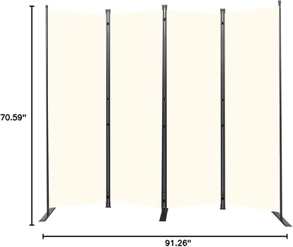 Room Divider 6FT Portable Room Dividers and Folding Privacy Screens, 4 Panel - Image 8