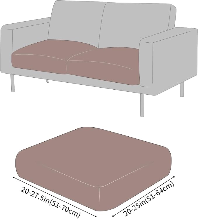 Fuloon Faux Leather Couch Cushion Slipcover, Waterproof Stretch Covers - Image 3