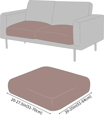 Fuloon Faux Leather Couch Cushion Slipcover, Waterproof Stretch Covers - Image 2