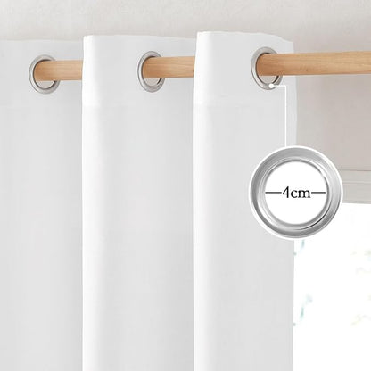 NICETOWN Rustic Linen 144 inch Long Curtains - Image 2