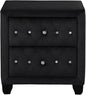 Sophia Modern Style Crystal Tufted 2-Drawer Nightstand Upholstered by MatrixFurnitureGroup