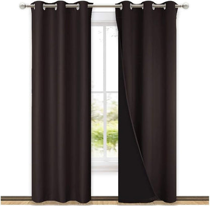 NICETOWN High End Thermal Curtains, Full Blackout Curtains 84 inches Long by NICETOWN