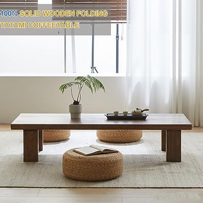 Vintage Japanese Rectangular Floor Table - Image 4