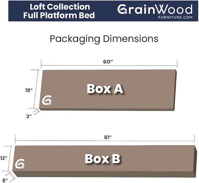 Grain Wood Furniture Loft Full Size Solid Wood Bed - Image 6
