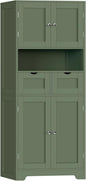 Iwell 58" H Tall Bathroom Storage Cabinet by IWELL