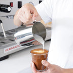 watchget Milk Frothing Pitcher 350ml/600ml/900ml/1500ml (12oz/20oz/32oz/52oz) - Stainless Steel Espresso Steaming Pitcher for Cappuccino, Latte Art, Milk Jug Coffee Frother Cup, Silver