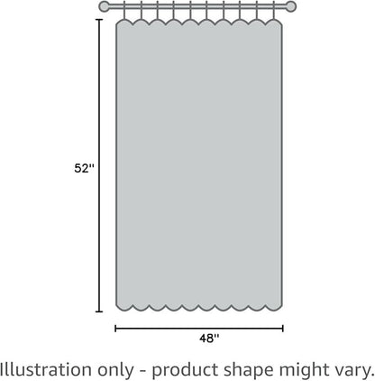 Cream Cafe Curtains 48 Inch Length Set 2 Panel Back Tab Pocket Semi Sheer Short - Image 7