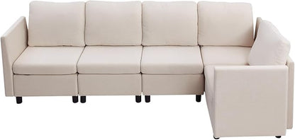 VEVOR Modular Sectional Sofa, Modern 5-Seater Modular Sofa - Image 9