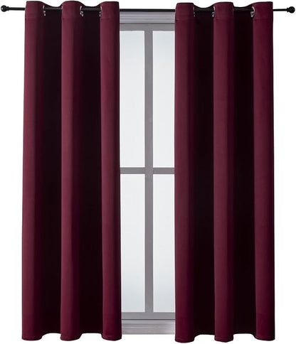 ChrisDowa Blackout Curtains for Bedroom and Living Room 2 Panels Set | Thermal - Image 7