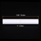 HARFINGTON Acrylic Clay Roller 7.28 Inch x 1 Inch Solid Non-Stick Plastic Round Tube Roller Polymer Clay Rod Fondant Rolling Pin for Shaping, Sculpting, Modeling DIY Crafts, White